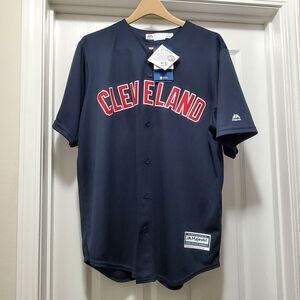 New Majestic MLB Cleveland Indians / Pita Pit Baseball Jersey Mens XL‎ READ